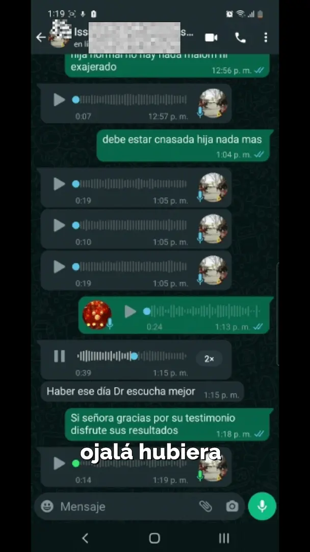 Experiencia de issabel